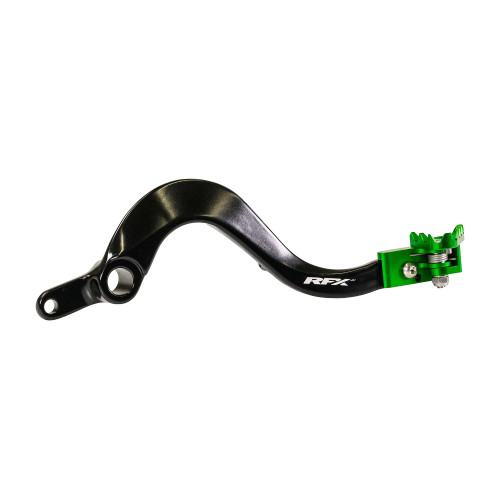 RFX Rear Brake Pedal Green Folding-Tip Kaw FXRB 20100 99GN
