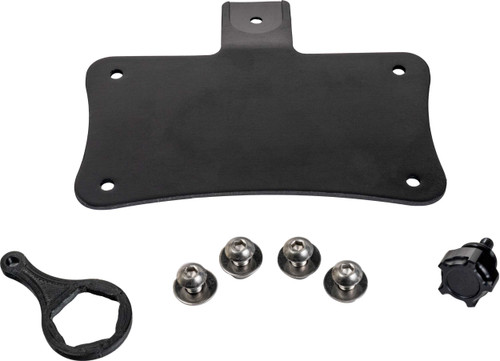 HOFMANN DESIGNS Laydown License Plate Mount Black HDB1059B