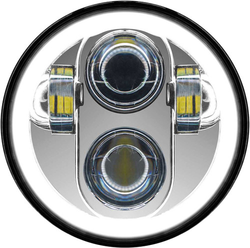 PATHFINDER 5 3/4" Led Headlight With Full Halo Chrome HD5MCH