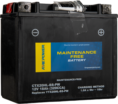 FIRE POWER Battery Ctx20Hl-Bs-Pw Maintenance Free CTX20HL-BS-PW