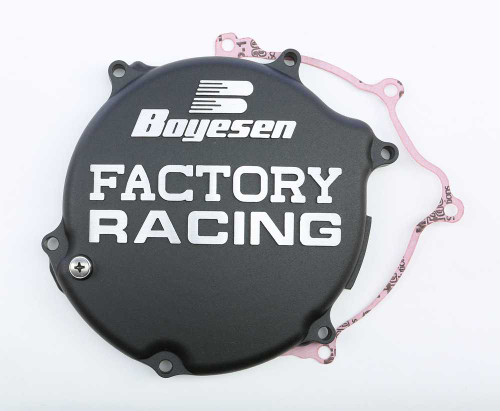 BOYESEN Factory Racing Clutch Cover Black CC-11AB
