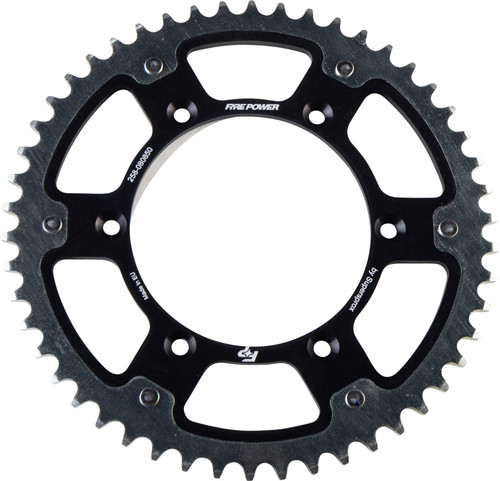 FIRE POWER Rear Sprocket Hybrid 50T Blk/Sil FPH-808-50-BLK
