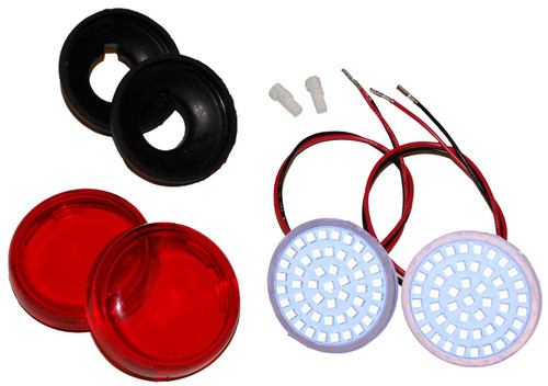 NAMZ CUSTOM CYCLE Indian Rear Red Led Turn Signl Indian 14-18 Except Scout/Rm NITS-R02