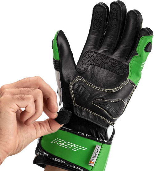 RST Tractech Evo 4 Ce Glove Neon Green/Black Sz Lg 102666NEO-10