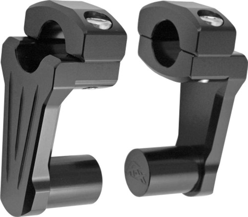 ROX Pivoting Handlebar Riser Black 2" Rise 4R-P2CC01