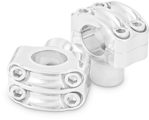 BURLY BRAND Reaper 1-1/2" Risers 1" Bar Set - Chrome B12-8011C