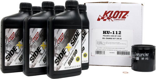 KLOTZ Polaris Sxs 6Qt Synthetic Oil Change Kit KU-112