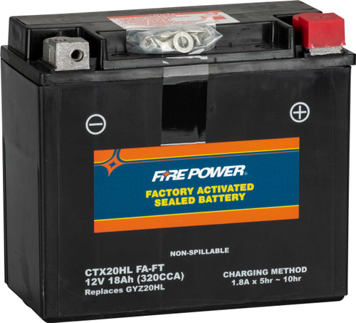 FIRE POWER Battery Ctx20Hl (Fa) Ft Sealed Factory Activated CTX20HL (FA) FT