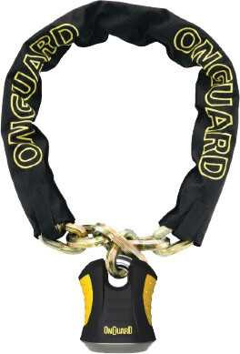 ONGUARD Beast 8018 Chain With Keyed Padlock Black/Yellow 6 Ft 45008018
