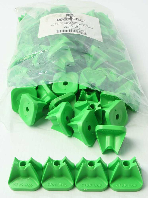 STUD BOY Super-Lite Pro Series Single Backers .75" 84/Pk Green 2513-P8-GRN