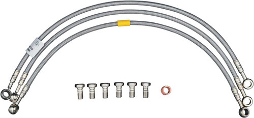 GBRAKES 2 Line Front Brakeline Kit FK003D717-3