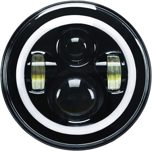 PATHFINDER High Definition 7" Led Headlig Full Halo Black HD7MBH