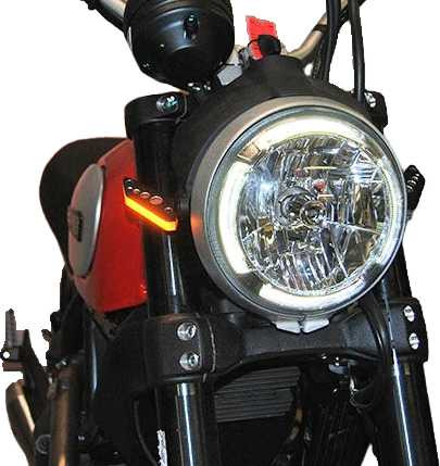 NEW RAGE CYCLES Front Led Turn Signals Duc SCRAMBLER-FB