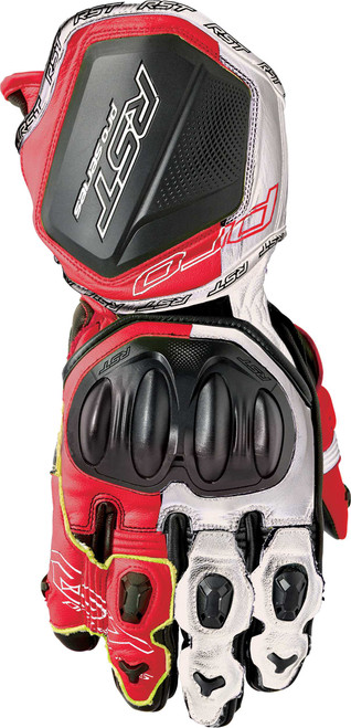 RST Pro Series Gp D3O Gloves White/Red Leather 2Xl 103715RED-12