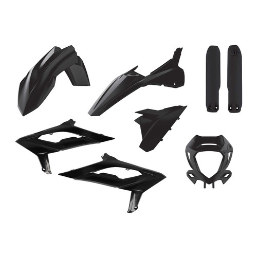 POLISPORT Plastic Body Kit Beta Black 91317