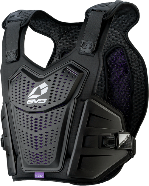 EVS F1 Pro Chest Protector W/Rezro Black/White Lg/Xl F1PRO-BK-L/XL