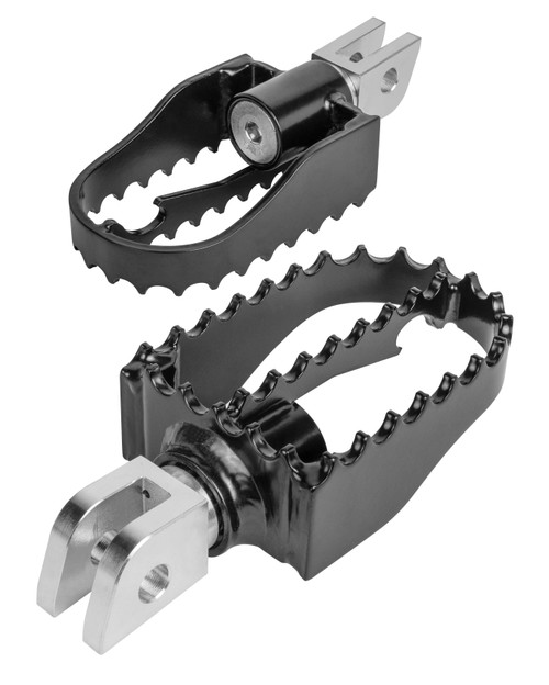 BURLY BRAND Mx Style Foot Pegs Tri Pr Black B13-1005B