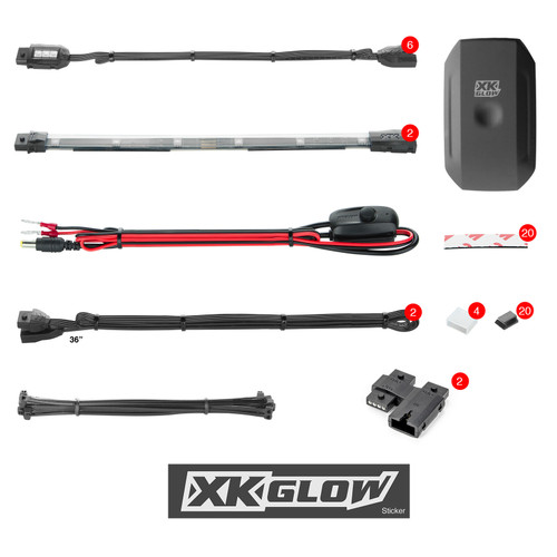 XK GLOW Mini Accent Light App Kit 8Pc KS-MOTO-MINI