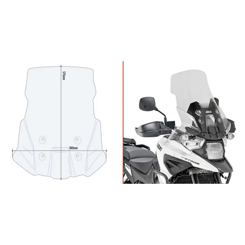 GIVI Windshield Specific Clear Suz D3117ST