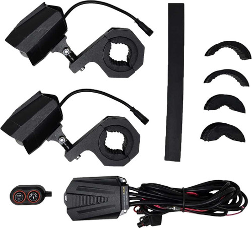 PATHFINDER Dual Switchback Led Lights Black Wireless Remote Pr PL80WRB