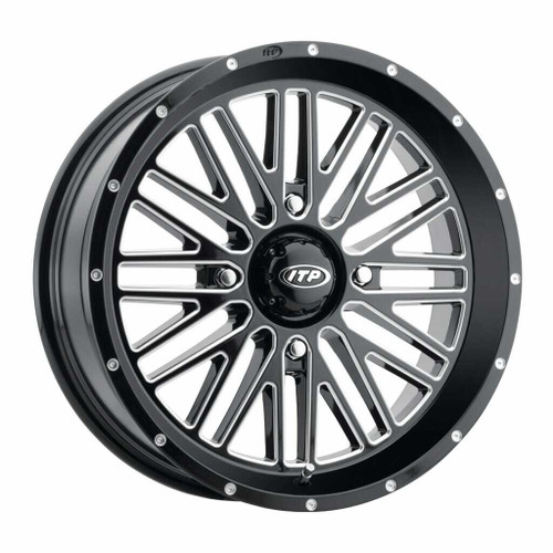 ITP Momentum Wheel Blk/Mac 15X7 4/110 4+3 (+10Mm) 15MT110BX