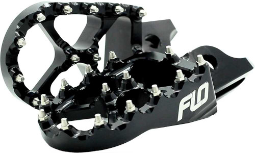 FLO MOTORSPORTS Pro Series Foot Pegs Black FPEG-795-4BLK