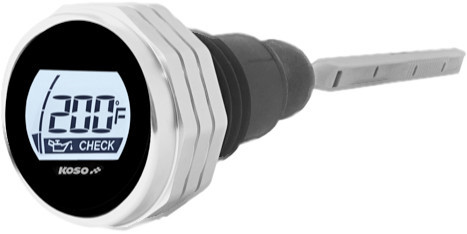 KOSO Digital Oil Dipstick Silver Fits 07-16 Flh/Flt BA053011
