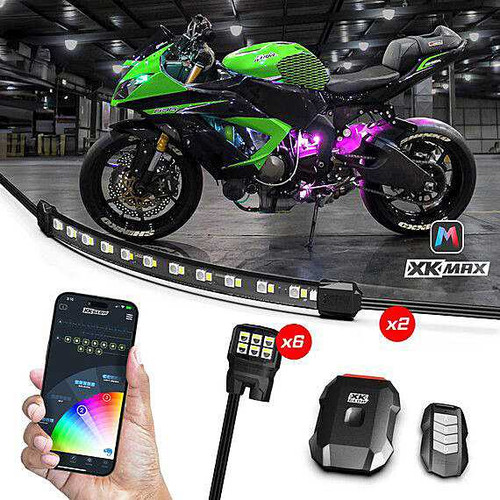 XK GLOW Xkmax Led Underglow Kit 8 Pc MX-MOTO-MINI