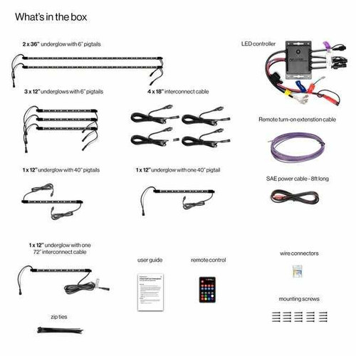 ECOXGEAR 6 Seater Led Kit W/ Controller SEI-LEDZ4UGLW1236