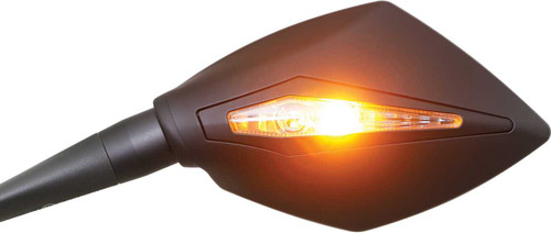 KOSO Apex M10 Mirrors W/Indicators Black Pr SB0000010