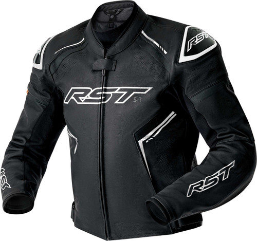 RST S1 D3O Leather Jacket Blk/Whi Xs 103605WHI-38
