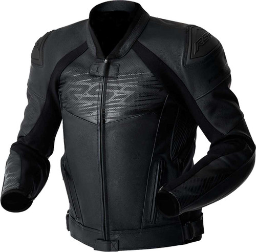 RST Tractech Evo D3O Jacket Black Leather 4X 103635BLK-52
