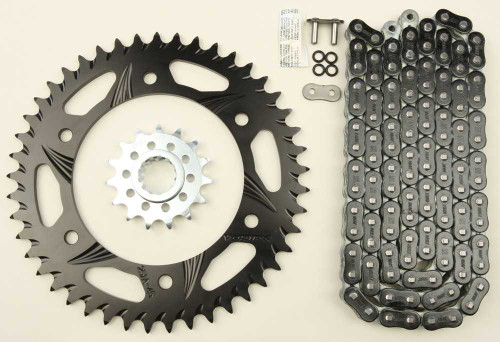 VORTEX Sprocket/Chain Kit Stl/Alu 15/45T Blk Rx3 520-108L Blk CK6335