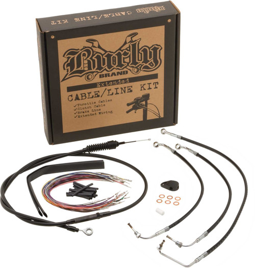 BURLY BRAND Burly Cntrl Kit 18" Ape Stainless B30-1059