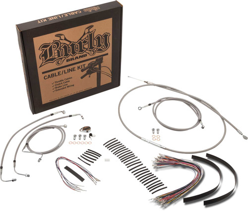 BURLY BRAND Burly Cntrl Kit 14" Ape Stainless Abs B30-1167