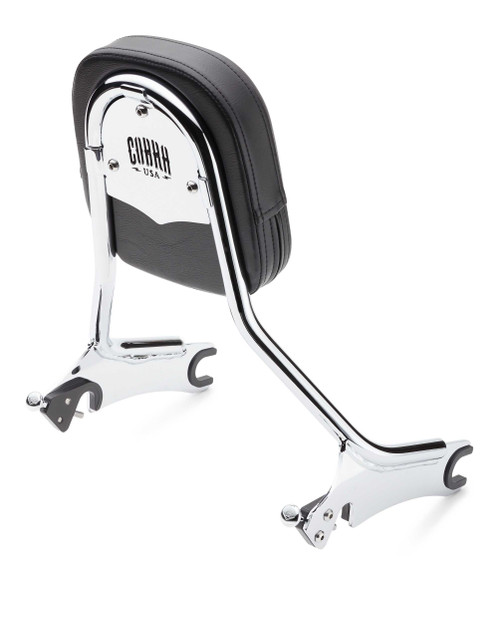 COBRA Detach Backrest-Tall-Med Pad Chrome Chieftain 14-25 502-2005