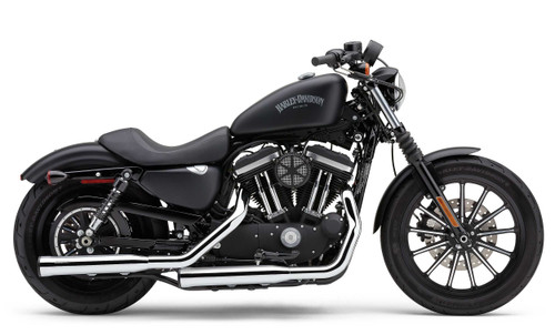 COBRA 3" Rpt Slip-Ons Chrome Sportster 14-24 6081
