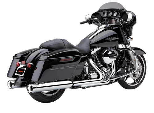 COBRA 4" Nh Slip-Ons Chrome Indian Leather Bag 5201