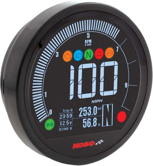 KOSO Dl-04B Speedo Black Yam BA077201