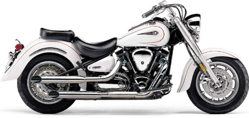 COBRA Blvd Slashcut Slip On Chrome Yam Roadstar 1600/700 99-14 2171SC