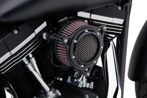 COBRA Rpt Air Intake System Black / Black Softail 18-25 606-0104-05B-SB
