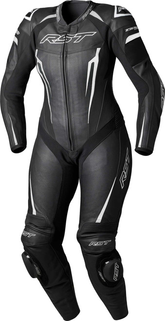RST Womens Tractech Evo D3O Suit Black/White Leather 3Xl 103643WHI-20