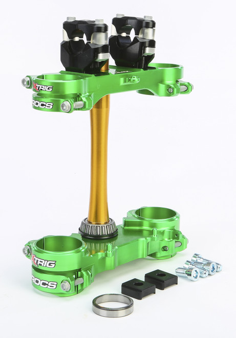 XTRIG Rocs Tech Clamp Set Green Kawasaki 23Mm 501330401101