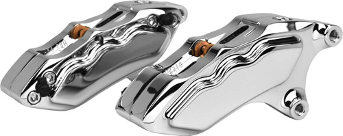 HAWG HALTERS INC 6 Pist Front Dual Caliper Kit Chrome W/ 11.8" Rotor FKDDCC6018D