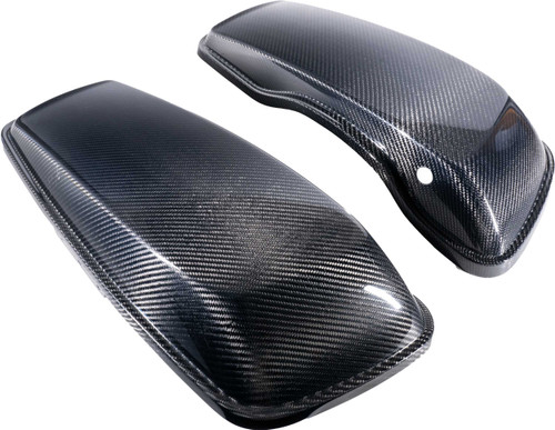 HOFMANN DESIGNS Carbon Fiber Saddlebag Lids Flh/Flt `14-23 HDCF6012