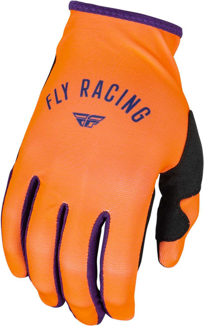 FLY RACING Women'S Lite Gloves Neon Coral/Deep Purple Md 377-611M