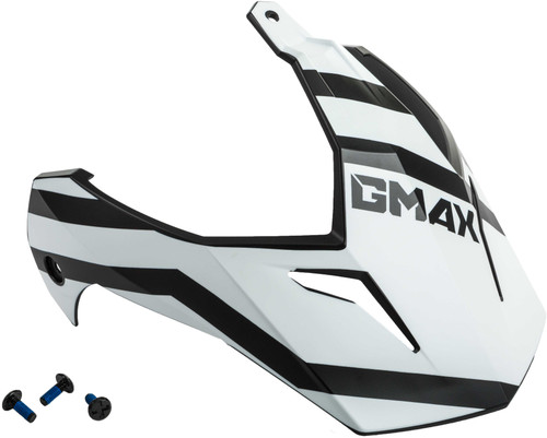 GMAX Visor W/Screws Trapper Matte Black/Red/White Gm-11S G011105