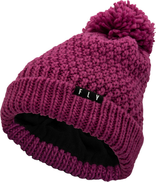 FLY RACING Women'S Fly Anna Pom Beanie Burgundy 351-0005
