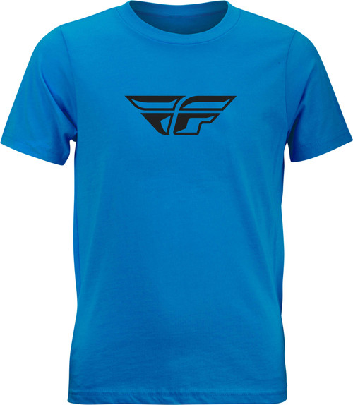 FLY RACING Youth Fly F-Wing Tee Turquoise Ys 352-0663YS
