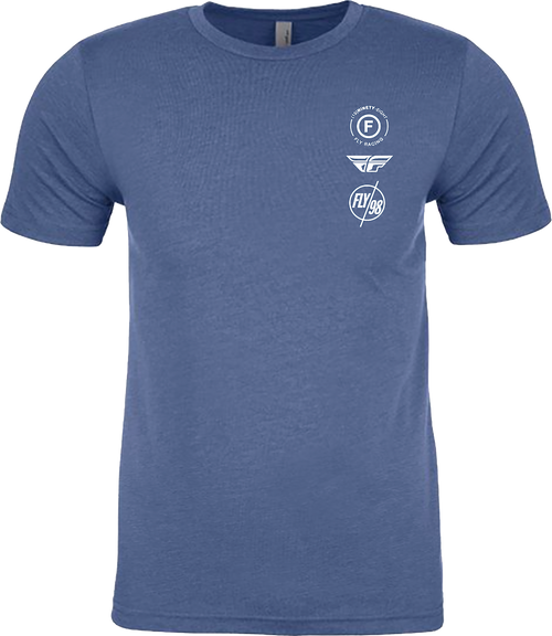FLY RACING Fly Atom Tee Cool Blue Heather Xl 354-0319X